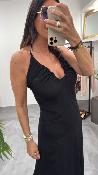 Robe longue noir M2379A MR