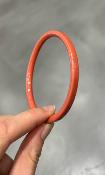 Bracelet jonc plat mini corail