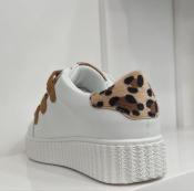 Baskets éclair blanc et bronze Délia BK2754