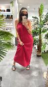 Robe longue cerise RUBIS G&M