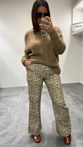 Pantalon léopard beige PENNY