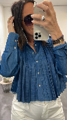 Chemise jeans plissée SOUVENIR D36E0365
