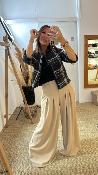 Pantalon fluide à pinces beige  P3ZQJHX IMPERIAL 