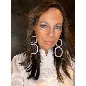 Boucles Oreilles rose poudrée