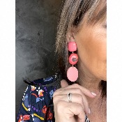Boucles Oreilles rose 