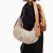 Sac demi-lune Lexie léopard beige WU
