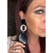 Boucles Oreilles noir