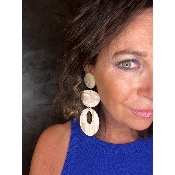 Boucles Oreilles acétate alba