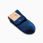 Chaussettes Amy bleu marine côtelées CH003MA