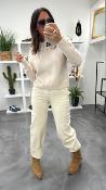 Pantalon jeans beige MALAURY EK