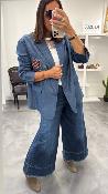 Veste Blazer jean à broches JCT7WHNP Dixie 