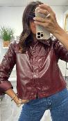 Veste vinyl bordeaux PHILIPPA EK