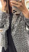 Veste Blazer paillettes grise JDCLKCG Dixie 