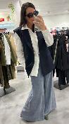 Pantalon fluide bleu 51012249 MM
