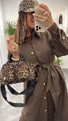 Manteau long chocolat SCOTT GM