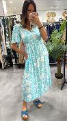 Robe longue bleue 443527 Lucy WHITE STUFF