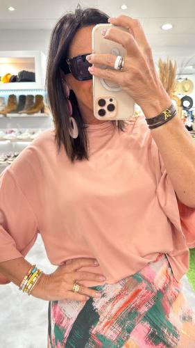 Top rose poudré oversize TV58JMU IMPERIAL