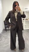 Veste Blazer oversize marron STRONG G&M
