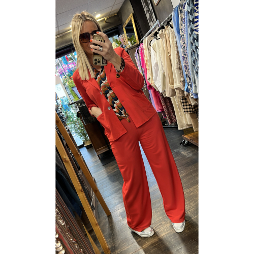 Pantalon fluide corail Julien