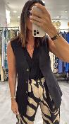 Veste gilet sans manches noir PAZ G&M