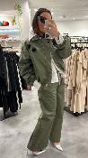 Veste bomber coton kaki KXGI0230 KKS