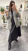 Robe longue simili cuir noir ALIE0AA Dixie 