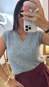 Pull sans manches gris MRK646 MR