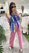 Kimono lignes colorées VEGA Lpe