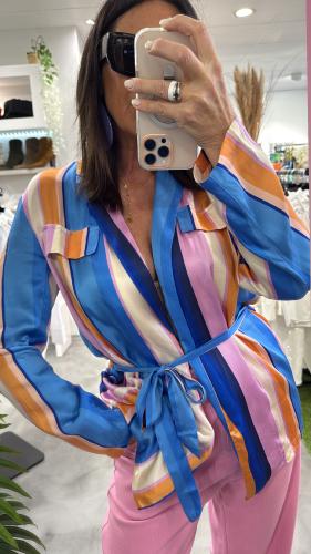 Kimono lignes colorées VEGA Lpe