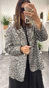 Veste Blazer paillettes grise JDCLKCG Dixie 