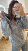 Gilet zippé gris MRK639 MR