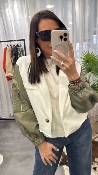Pull manches courtes latte M3025843