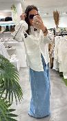Chemise blanche oversize écritures 51096219 MM
