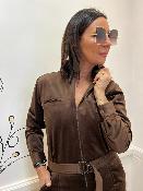 Combinaison velours marron CANDIDE