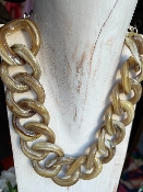 Collier mailles Vert Jade 