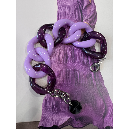 Bracelet maillons lilas Paul