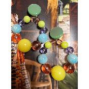 Boucles Oreilles Bastilles Multicolore