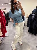 Blouse fluide ciel KEOLA