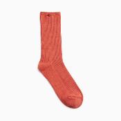 Chaussettes Ella brique côtelées CH002CO