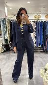 Pantalon fluide bleu marine POLIMO