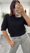 Pull manches courtes noir M3025857 IMPERIAL