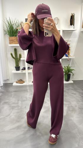 Pantalon fluide bordeaux 054-212019 BSB 