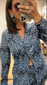 Veste blazer éclair bleu 50686229