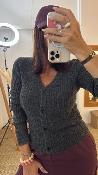 Gilet cardigan gris SAMSO GM