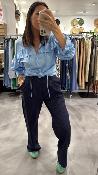 Pantalon fluide bleu marine M8371P MR