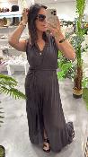 Robe longue anthracite REGIS G&M