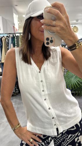 Chemise sans manches blanche DELILAH 442988