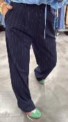 Pantalon fluide bleu marine M8371P MR
