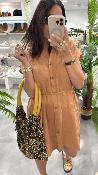Robe courte camel ROZANA G&M