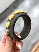 Bracelet jonc gris